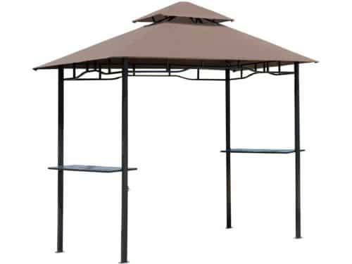 Grill Paviljoen - Grillpaviljoen met Zijplanken & Brandvertragend Dubbel Dak