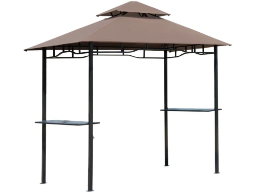 Grill Paviljoen - Grillpaviljoen met Zijplanken & Brandvertragend Dubbel Dak