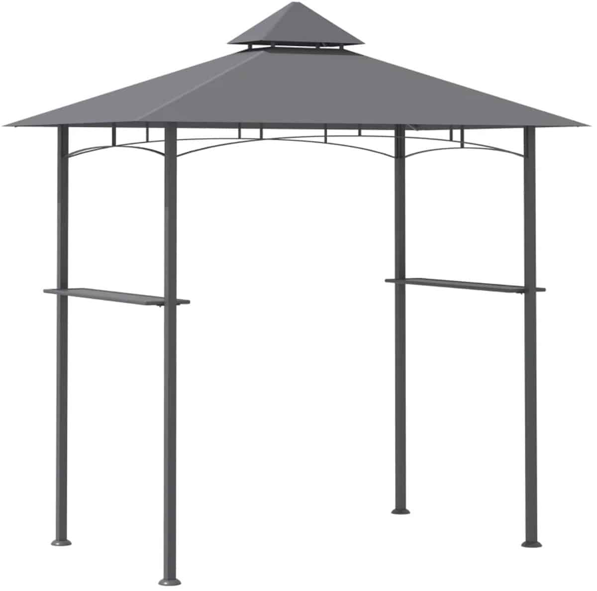 grill paviljoen grillpaviljoen met zijplanken & brandvertragend dubbel dak