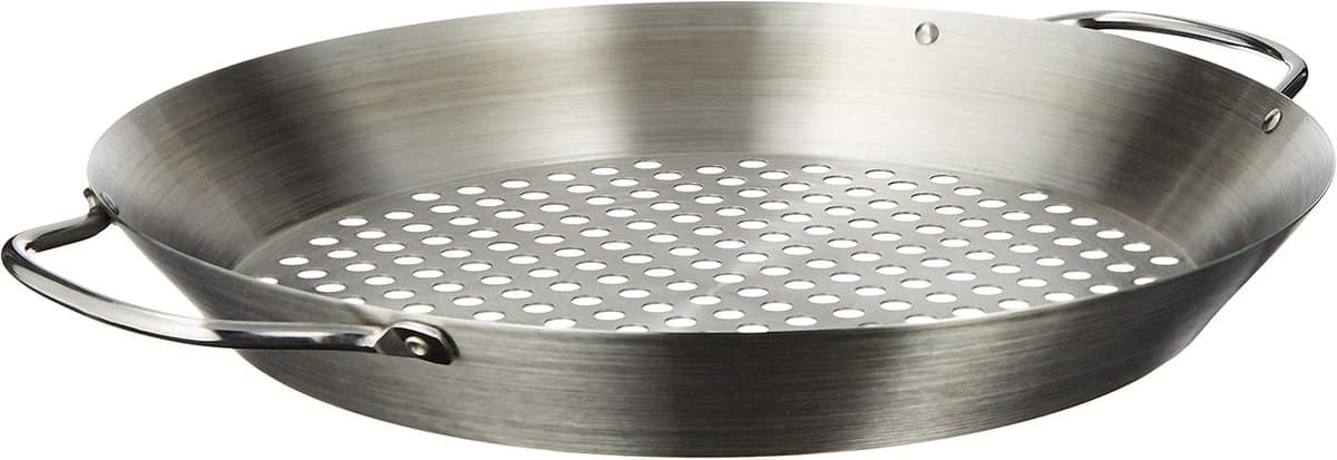 grillpan met handgrepen bbq pan buiten koken