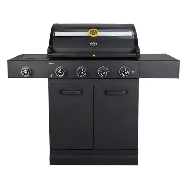 grllr prime g4s 4 burner gas barbecue with side burner