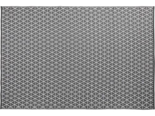 Groot Buiten Tapijt 160x230 cm - Grijs Geometrisch Buitenkleed