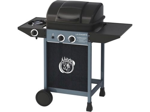 Grote Gasbarbecue met Lavasteen en Zijbrander