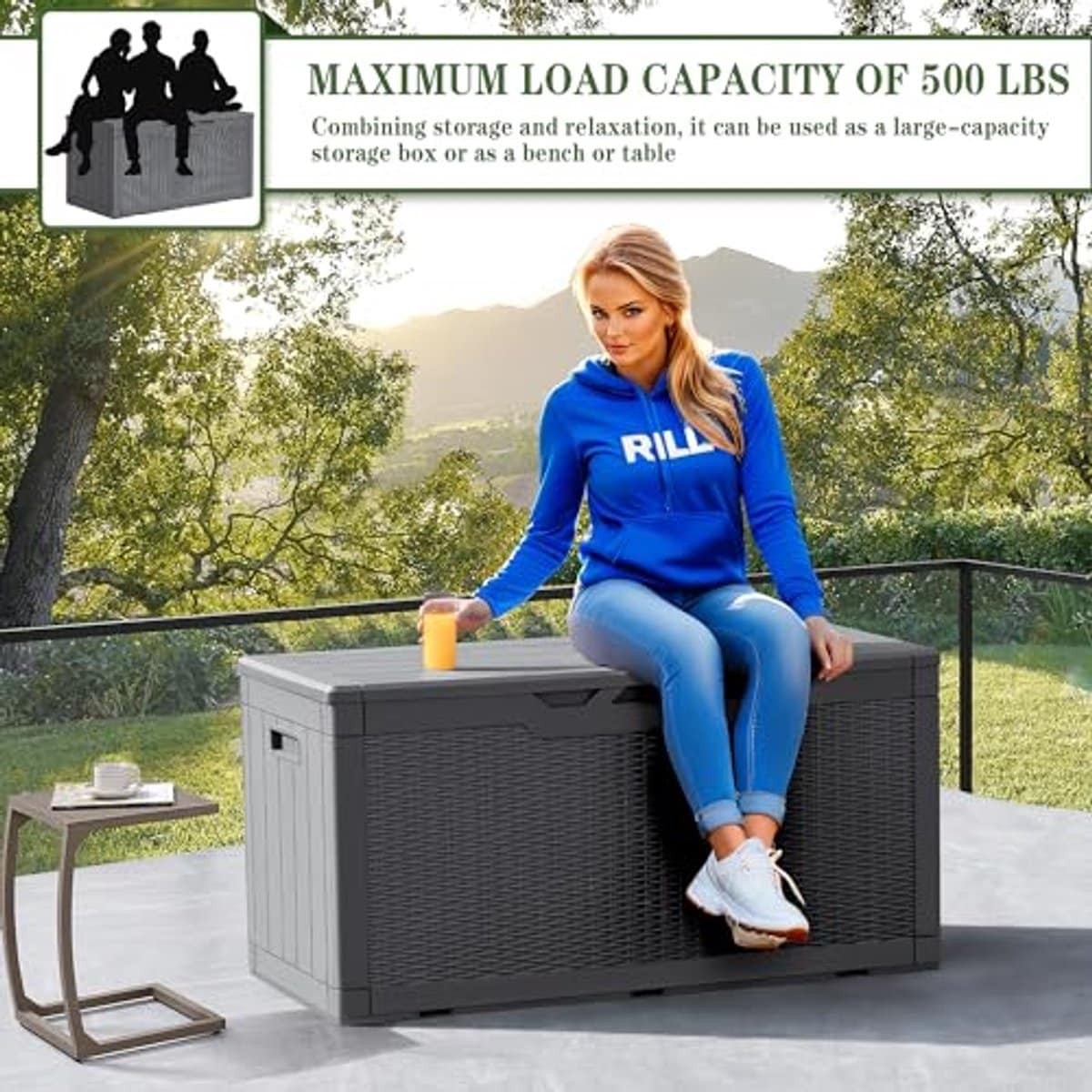 grote hars opbergbox voor buiten 100 gallon waterdicht en