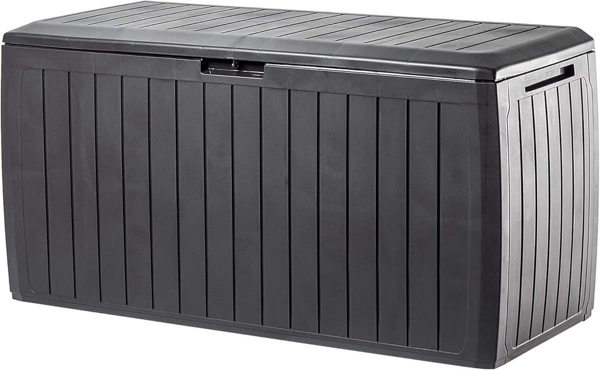 grote kunststof tuinkist 290l waterdicht opbergbox voor kussens en