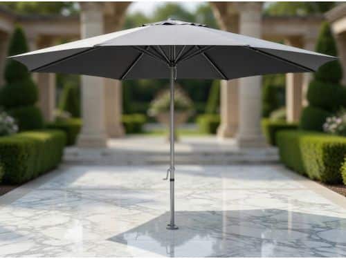 Grote Marktparasol 400 cm Antraciet - Premium Tuinparasol met UV