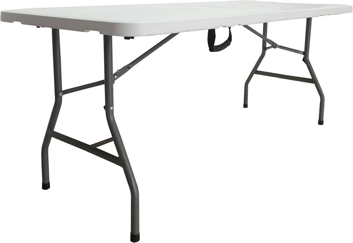 grote rechthoekige klaptafel 183×76 cm inklapbaar en stevig voor