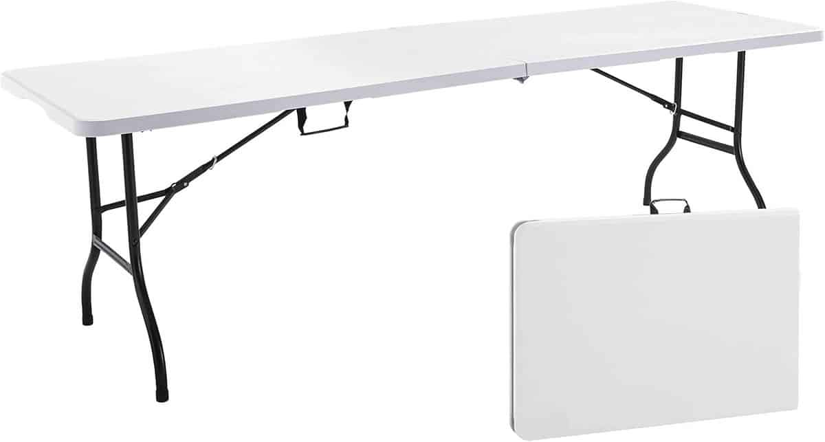 grote rechthoekige klaptafel voor 10 12 personen 244 cm
