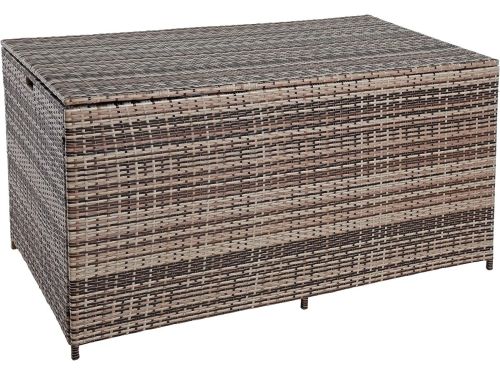 Grote tuin opbergbox polyrattan luchtdicht kussenbox 870 liter