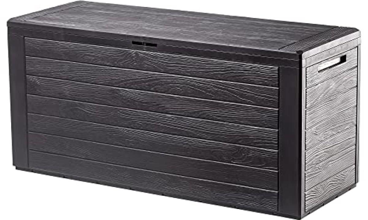 grote tuinopbergkist met deksel 280 liter weerbestendige kunststof