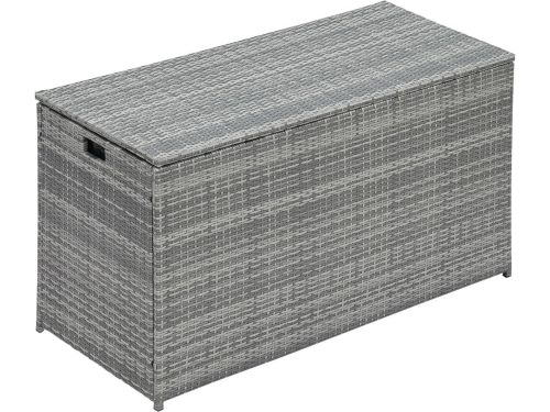 Grote Weerbestendige Kussenbox - Tuin Opbergbox 700L Rotan Grijs