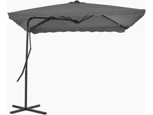 Grote Zweefparasol 250x250 cm - 360° Draaibaar met Stevige Stalen