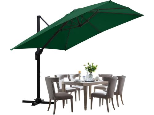 Grote Zweefparasol 300x300 cm - 360 Graden Draaibaar & Kantelbaar