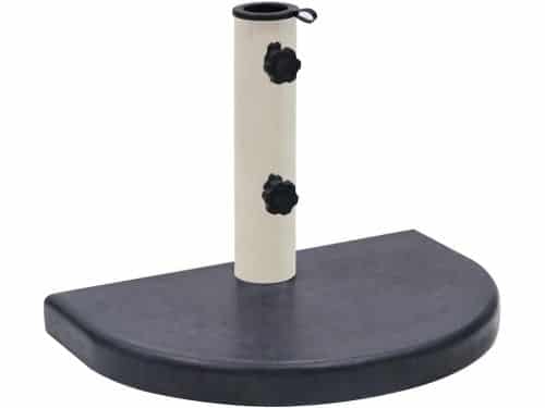 Halfronde Parasolvoet Graniet Zwart Stevige Basis Voor Buiten