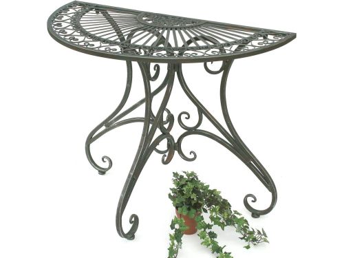 Halfronde wandtafel - Bijzettafel console - Buiten gebruik - Metaal