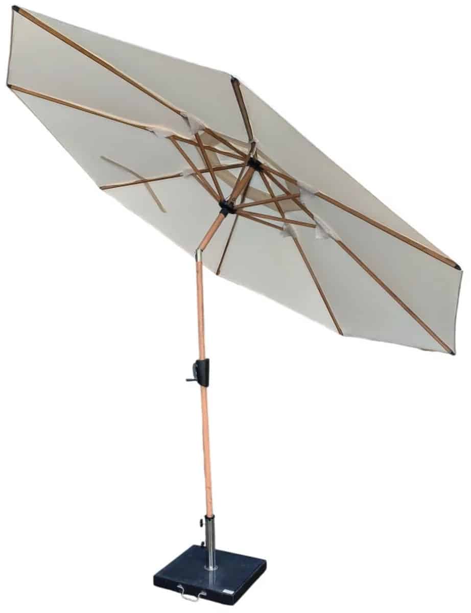 hamilton bay ibiza stokparasol 300cm rond woodlook