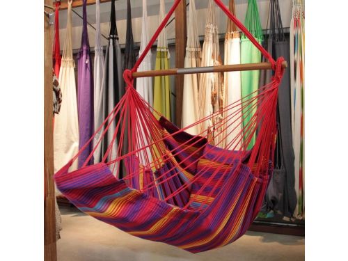 Hangstoel Lounger Primavera gemaakt van 2 lagen katoen met heerlijk