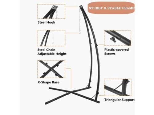 Hangstoel Met Standaard - Boomtent - Speelstoel - Kinderstoel