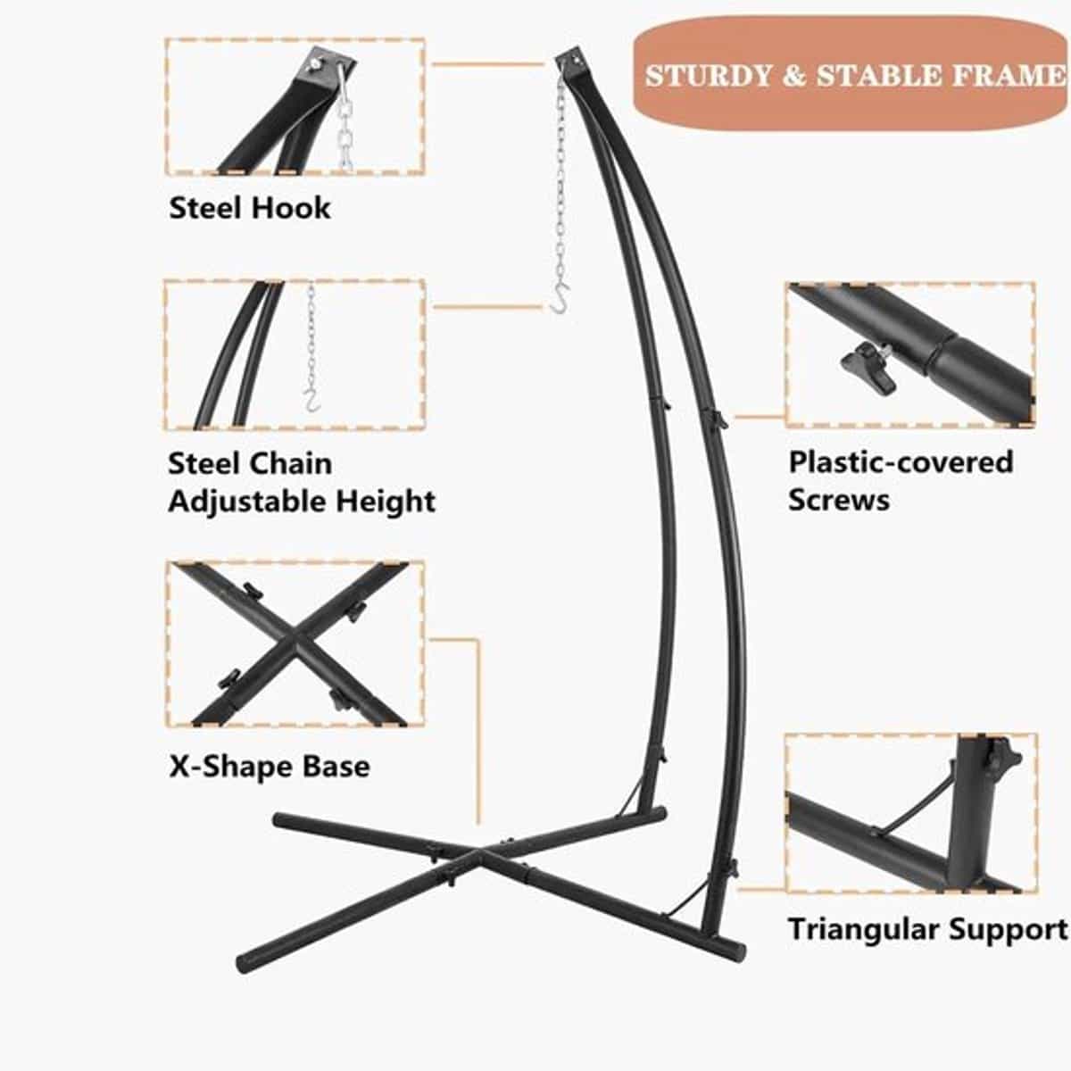 hangstoel met standaard boomtent speelstoel kinderstoel