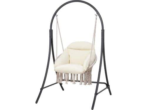 Hangstoel met standaard - Schommelstoel Zittend hangmat - Ontspannen in