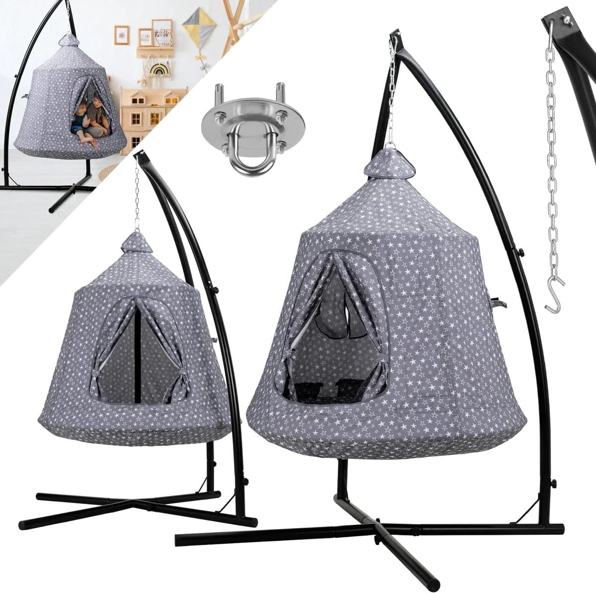 hangstoel schommelstoel zitzak kinderstoel boomtent