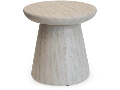 Happy Cocooning Bijzettafel Round Travertin - Bijzettafel Vuurtafel - 45x45x45