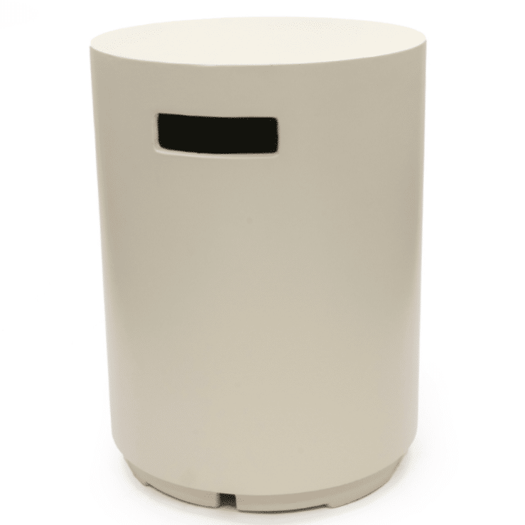 happy cocooning enclosure gasfles cover rond 40xh55 cm oyster beige