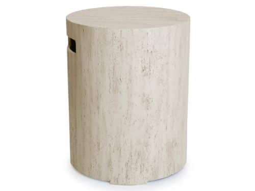 Happy Cocooning Enclosure gasfles cover rond 40xH55 cm travertine