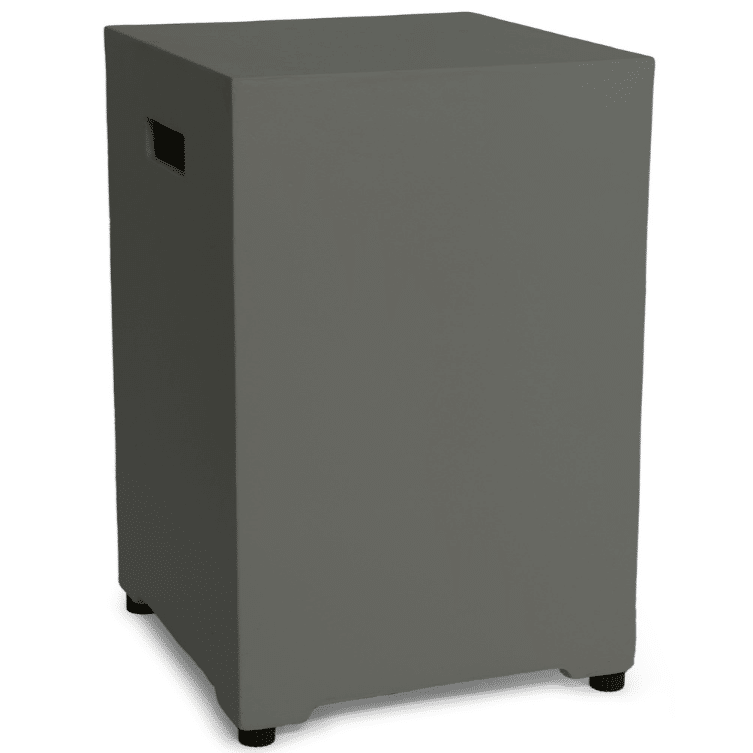 happy cocooning enclosure gasfles cover vierkant 40x40xh55 cm smokey anthracite