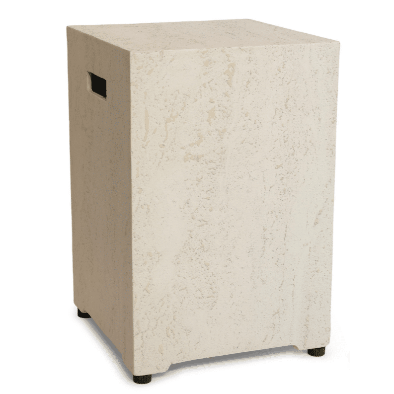 happy cocooning enclosure gasfles cover vierkant 40x40xh55 cm travertine