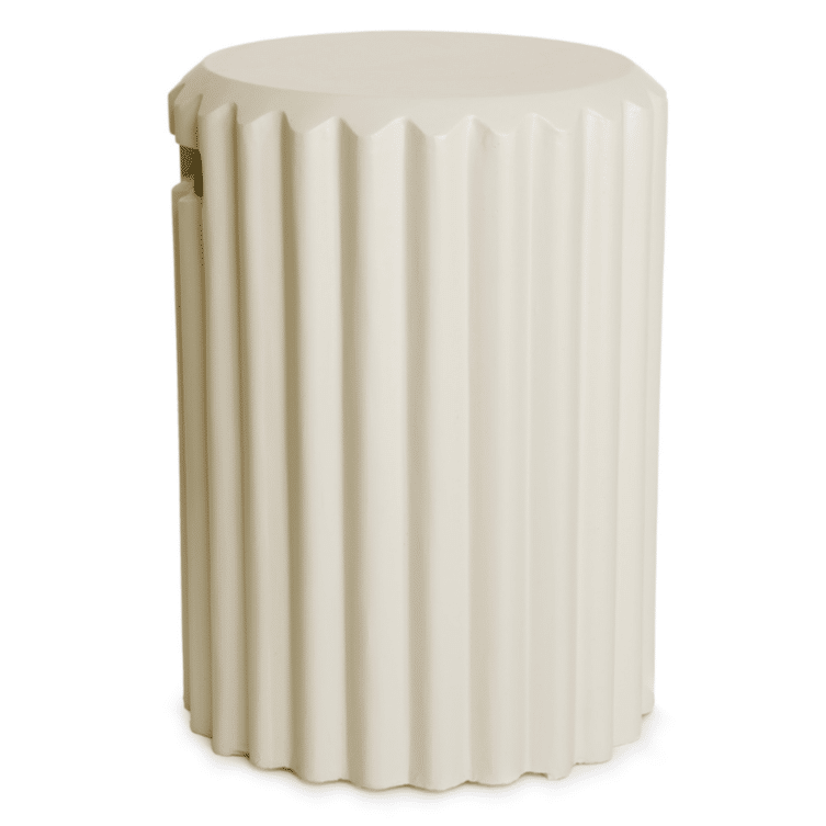 happy cocooning enclosure rib gasfles cover rond 41xh55 cm oyster beige