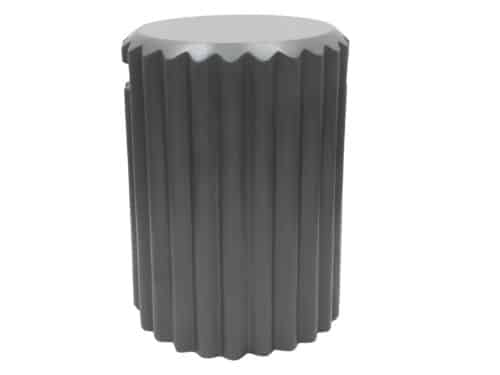 Happy Cocooning Enclosure Rib gasfles cover rond 41xH55 cm Smokey Anthracite