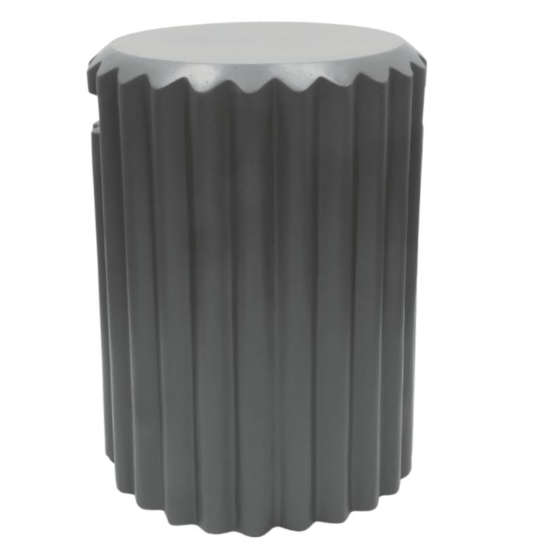 happy cocooning enclosure rib gasfles cover rond 41xh55 cm smokey anthracite