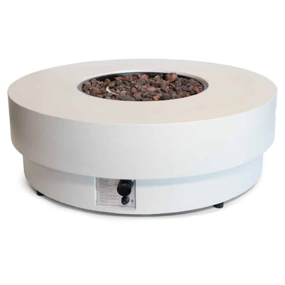 happy cocooning estate vuurtafel rond 105xh36 cm oyster beige