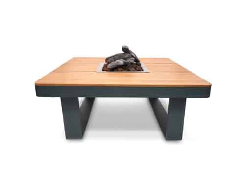Happy Cocooning Horizon vuurtafel vierkant 95x95xH35 cm Smokey Anthracite
