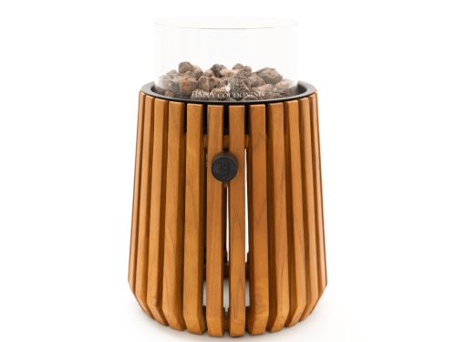 Happy Cocooning Lumi Lagune tafelbrander rond 21,5xH37 cm teak