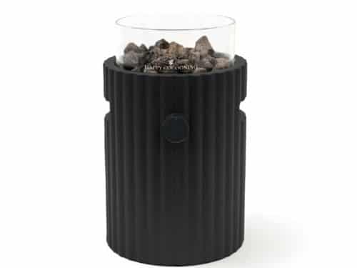 Happy Cocooning Lumi Rib tafelbrander rond 21,5xH37 cm Nordic Black