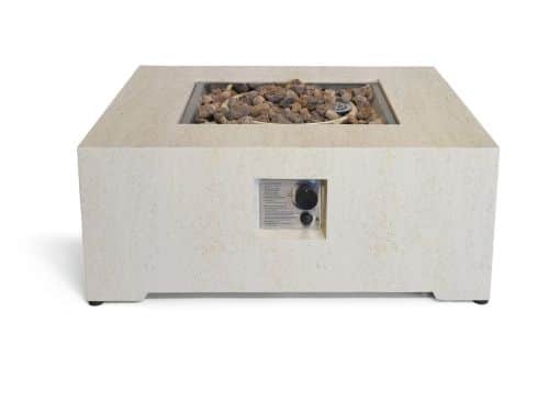 Happy Cocooning Vuurtafel Estate Square 88 Beige - Composiet