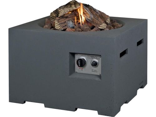 Happy Cocooning Vuurtafel Klein Vierkant Zwart - Luxe Gas Haard