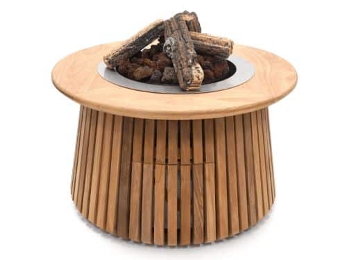 Happy Cocooning vuurtafel Lagune rond 60xH35 cm teak