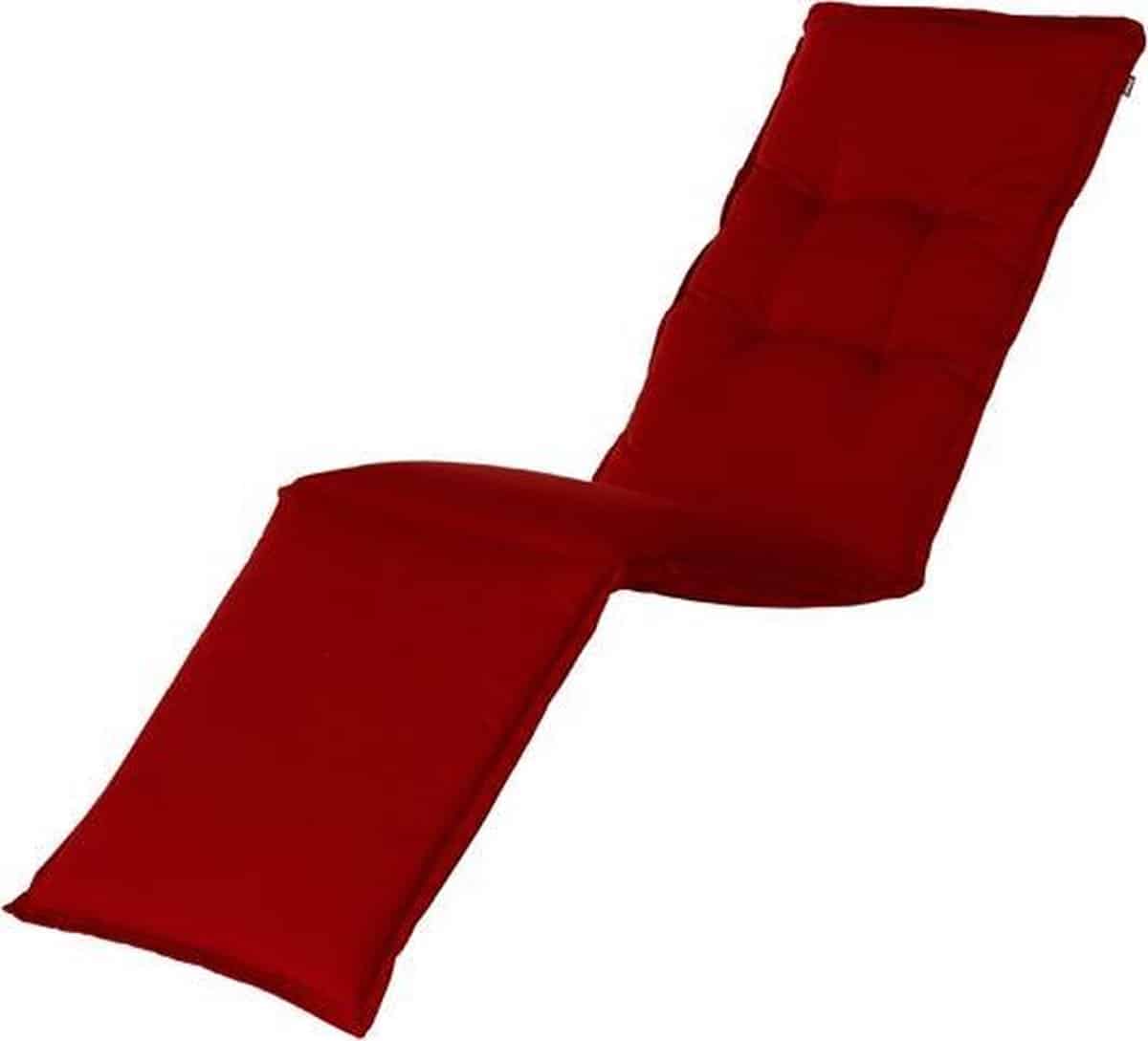 hartman deckchair tuinkussen havana 200x46x9 cm rood