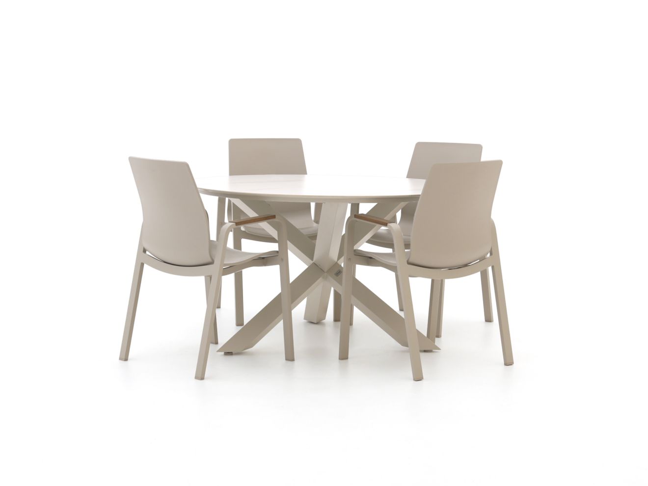 hartman flow/lodola ø 130cm dining tuinset 5 delig laagste prijsgarantie!