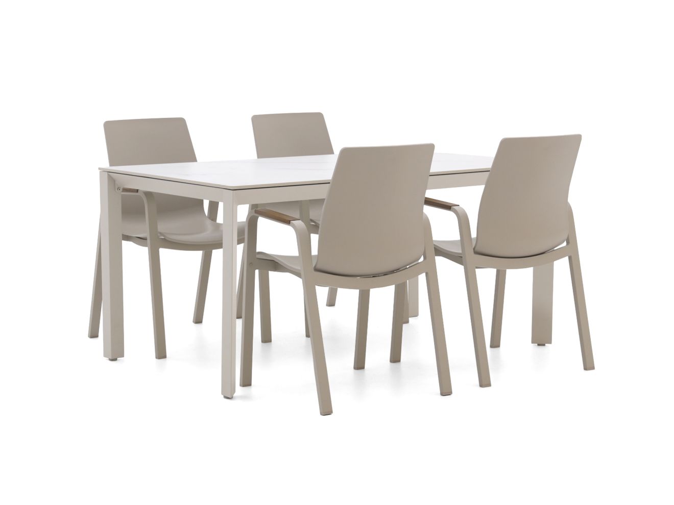 hartman flow/sestino 160cm dining tuinset 5 delig laagste prijsgarantie!