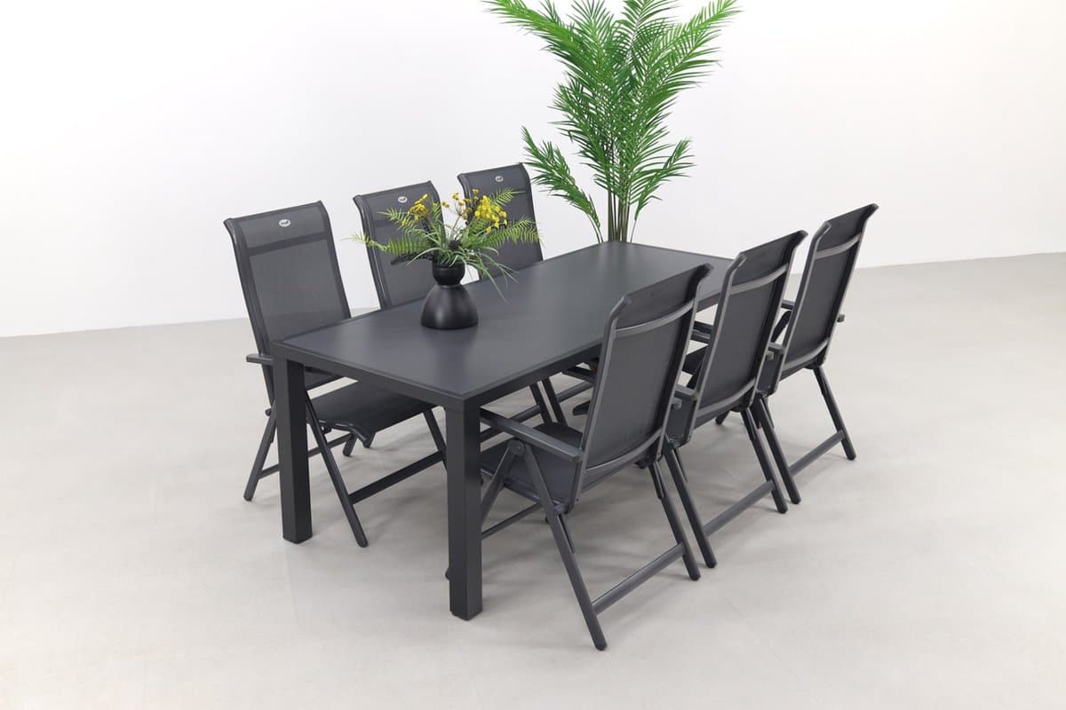 hartman milaan/alma 210 cm. verstelbare tuinset 7 delig