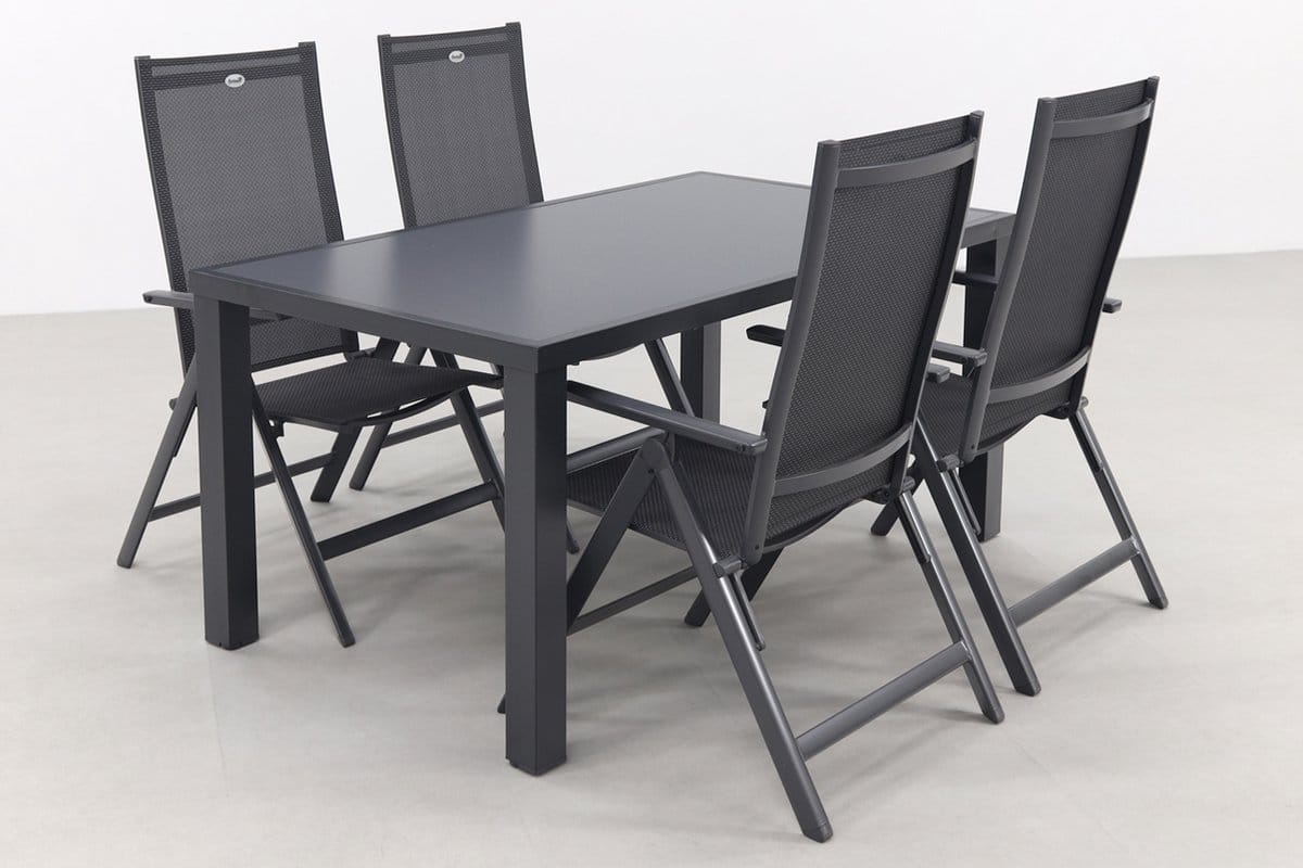 hartman napoli/alma 160 cm. tuinset 5 delig verstelbaar