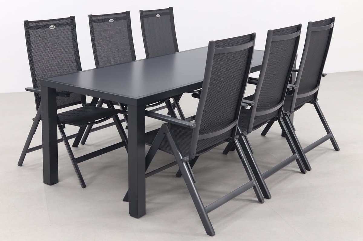 hartman napoli/alma 210 cm. tuinset 7 delig verstelbaar
