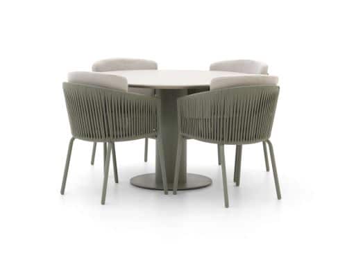 Hartman Sevilla/Girona ø 120cm dining tuinset 5-delig - Laagste prijsgarantie!