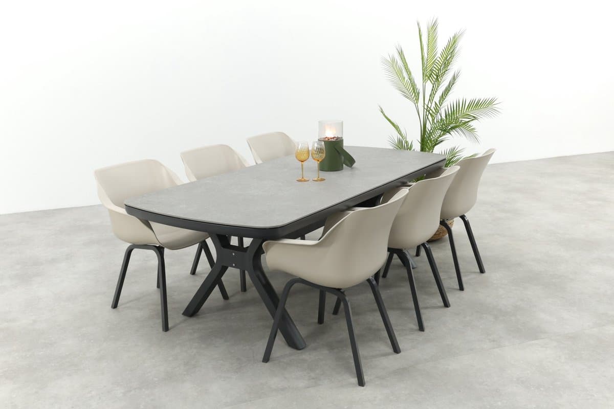 hartman sophie element/ponto tuinset voor 6 personen 220×100 cm.