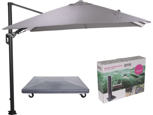 Hawaii Lumen parasol - zand doek - incl. 90 kg