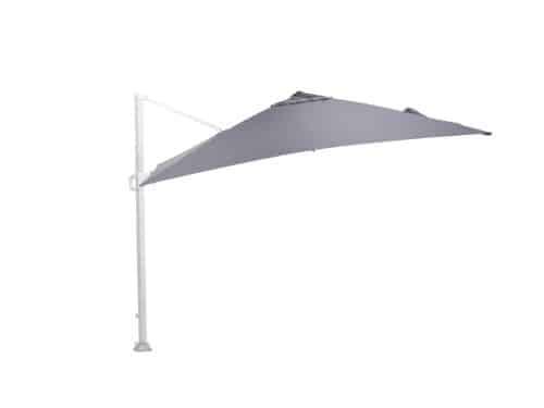 Hawaii zweefparasol 300x300 wit/ licht grijs zonwering Garden Impressions - Garden impressions
